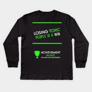 Losing toxic people is a win HCreative ver 6 Kids Long Sleeve T-Shirt